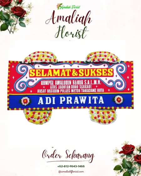 Papan Bunga Ucapan Selamat Cikelat